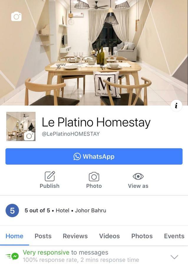 Johor Bahru Paradigm LePlatino Homestay Exterior foto